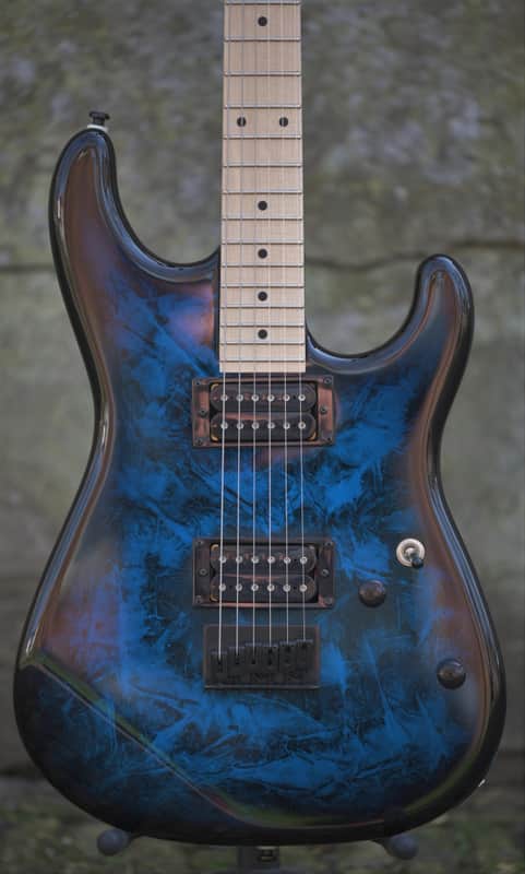 Woodstock Custom Rockboy, Rock For Ukraine - Black Ice image 1