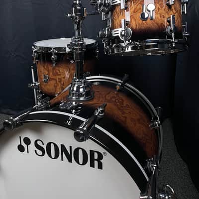 Sonor SQ2 Maple Thin Shell Set - Walnut Brown Burst image 3