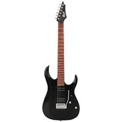Cort X Series X100 Electric Guitar, Open Pore Black, X100OPBK image 1