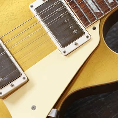 Unplayed! 2022 Gibson Custom Shop 70th Anniversary 1957 Les Paul Standard Murphy Lab All Gold + COA OHSC image 5