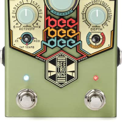 Beetronics FX BeeBeeDee Analog Delay Pedal - Green image 1