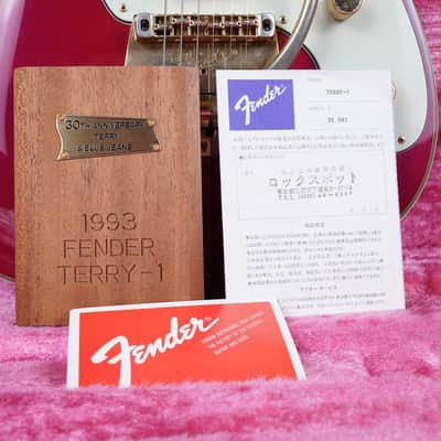 Fender 30th Anniversary Custom Edition Terry-1 Takeshi Teruachi 1993 Red Signed Japan MIJ w/ OHSC, Plaque, Tags image 2