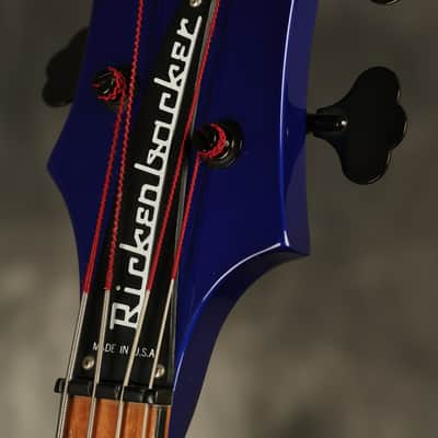 1988 Rickenbacker 4003 Bass BT Midnight Blue w/BLACK hardware + binding! image 8