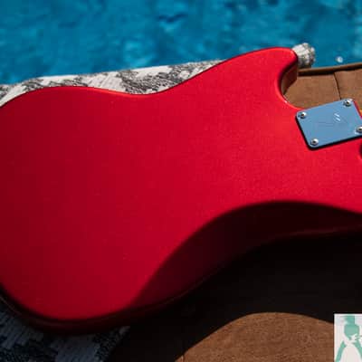 2010 Fender MG69/MH - '69 Mustang Reissue - Candy Apple Red w Matching Headstock - Pro Set Up w Perfect Frets/Action/Intonation! image 10