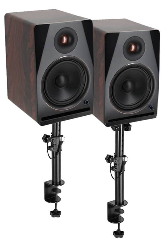 (2) Rockville APM8D v2 8" Powered Studio Monitors w/USB/Bluetooth+Desk Stands image 1