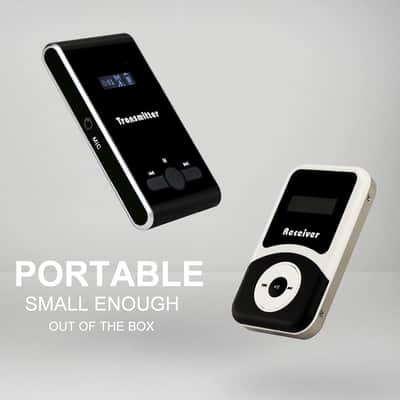 Church Translation Device, Tour Guide System Rechargeable, Simple Basic, Clear Sound Quality, Whisper Devices for Church, Factory, School (1 Transmitter 5 Receivers) image 2