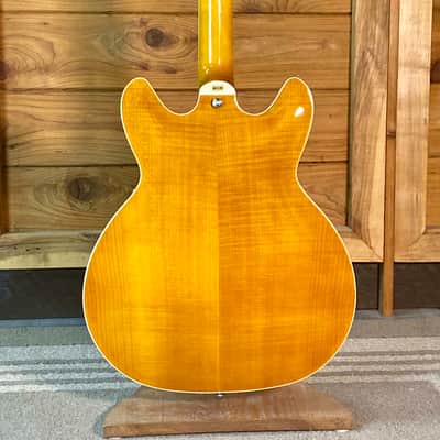 Hagstrom SUVIK-DDL Super Viking Semi-Hollow - Dandy Dandelion image 8