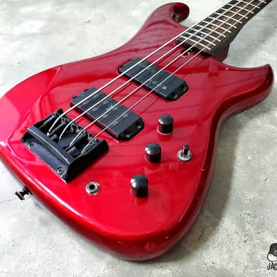 Westone Spectrum GT 4-String MIJ Electric Bass Guitar (1980s, Blood Red Metallic) image 8