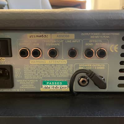 Ashdown ABM C110 300 EVO (2002) Made in UK Rare Vintage Bass Combo Amplifier 1x10"(Upgraded to Faital Pro Speaker)) image 7