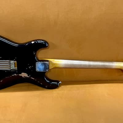 Fender Old & Real Stratocaster Pre-L Slab Board 1960 - Old Black Refinish image 4