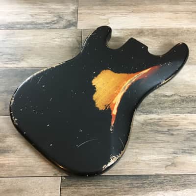 Made to Order - FRANCHIN Jupiter bass body Relic Aged 100% Nitro Lacquer COLOR OVER COLOR (Sunburst/ Black/ White/ Blue/ Green/ Yellow/ Red/ Pink/ Burgundy/ Purple/ Gold/ Silver, etc.) Basswood Poplar Precision-Bass Style Made in Italy image 3