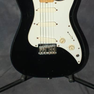 1983 Fender Made in Japan Squire Bullet Black Hard Tail Pro Setup Fender Gigbag image 2