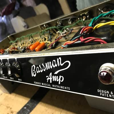 1966 Fender Blackface Bassman chassis only image 1