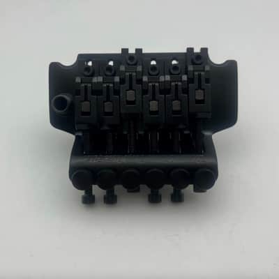Black Left Handed Guitar Double Locking Tremolo Bridge System image 2