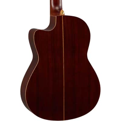 Yamaha Ncx - Acoustic-Electric Classical Guitar; Solid Sitka Spruce Top; Solid Walnut Back And Sides; Mahogany Neck; Ebony Fingerboard; Atmosfeel (Undersaddle Pickup + Contact Sensor + Mic);  Carry Bag; Natural image 3