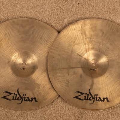 Zildjian A 14" New Beat Hi Hat Cymbals 1056g 1399g image 6