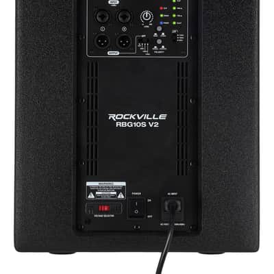 Rockville RBG10S V2 10" 1200w Active Powered PA Subwoofer w/DSP Pro Audio/DJ Sub image 6