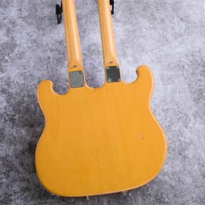 Shergold 124 1978 - Natural; 12 + 4 twin neck image 12