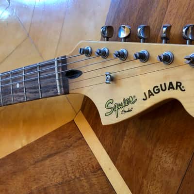 Squier by Fender Vintage Modified Jaguar Electric Guitar, Sunburst image 6