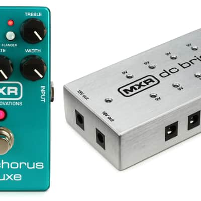MXR M83 Bass Chorus Deluxe Pedal Bundle with MXR DC Brick Power