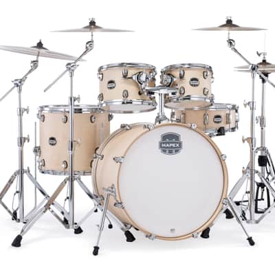 Mapex Mars Maple Natural Satin Rock Drums 5pc Shell Pack 22/10/12/16/14 | NEW Authorized Dealer image 1