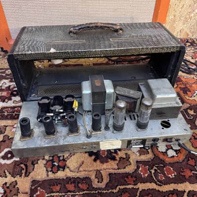 Vintage 1964 Selmer Truvoice Bassmaster 50 Croc Skin Valve Amplifier Head *1960s* image 14
