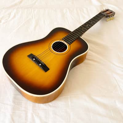 🎸 Vintage 1950s/60s Lark Toy Guitar – Shanghai, China – 19,5" Scale – Sunburst Finish image 20