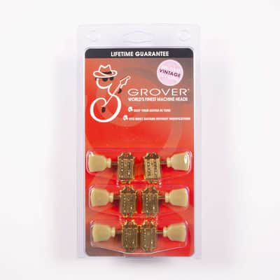 Genuine Grover Vintage SD90 3+3, Gold, Keystne button image 2