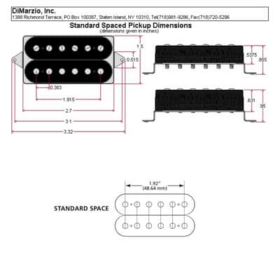 NEW DiMarzio DP155 The Tone Zone Humbucker Bridge Standard Spaced - NICKEL COVER image 3