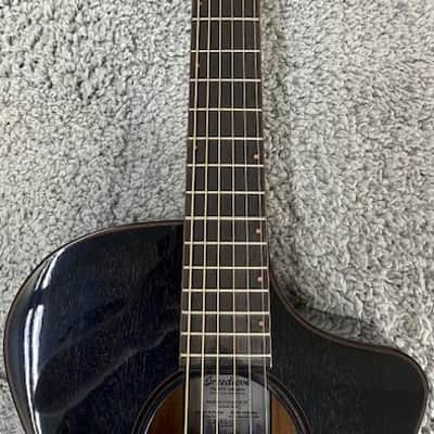 Breedlove Rainforest S Concert Abyss CE African Mahogany Acoustic Electrc Guitar image 7