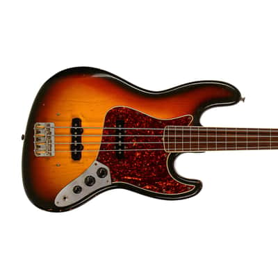 Fender Fretless Jazz Bass 3-Tone Sunburst (Pre-Owned, 1972, VG+) #350058 image 1