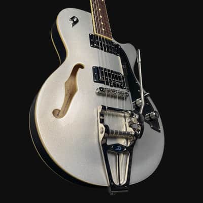 Duesenberg Starplayer TV Electric Guitar in Silver Sparkle W/ Hardcase image 7