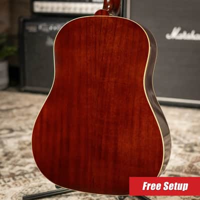 Epiphone 1942 Banner J-45 Reissue Acoustic-Electric Guitar - Vintage Sunburst with Hardshell Case image 2