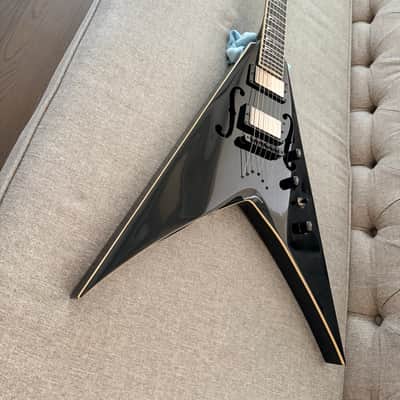 Dean STRADI VMNT-CBK Dave Mustaine Signature V with Case 2010s - Classic Black image 2