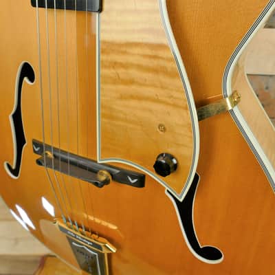Heritage Golden Eagle Archtop Jazz 1995 Kalamazoo Antique Blonde - Flame Maple - RARE - w/ HSC image 11