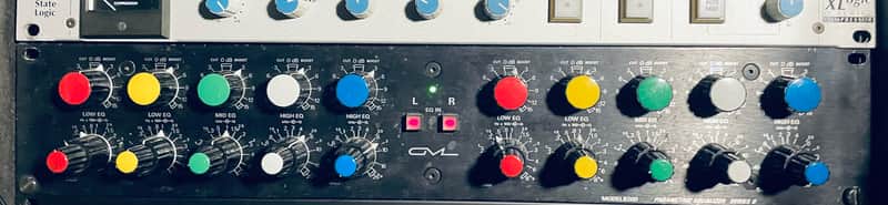 GML 8200 Series II 2-Channel Parametric Equalizer with Power Supply 1990s - Black image 1