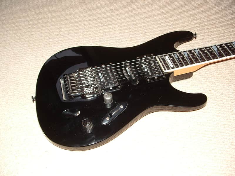 Ibanez Saber S-540 Custom Made 1991 Black USA/ Hollywood Plate image 1