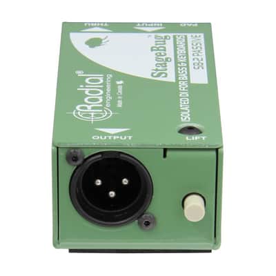 Radial Engineering StageBug SB-2 Compact Passive DI Bundle w/Pig Hog PCH10BK "Black Woven" Instrument Cable and Liquid Audio Polishing Cloth image 2