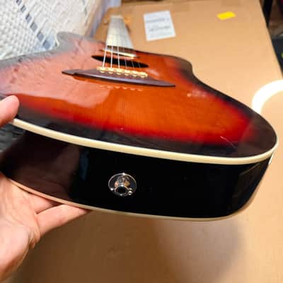 Fender JZM Deluxe 3-Color Sunburst Acoustic Electric Guitar image 5