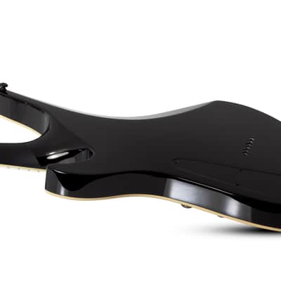 Schecter Avenger Blackjack Gloss Black Electric Guitar + Hard Case - Brand New image 5