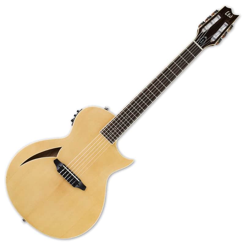 ESP LTD TL-6N Nylon String Acoustic Electric Guitar in Natural Finish B-Stock image 1