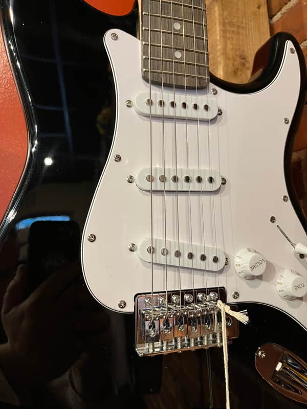 Stadium Strat Style Electric Guitar 2023 Black image 1