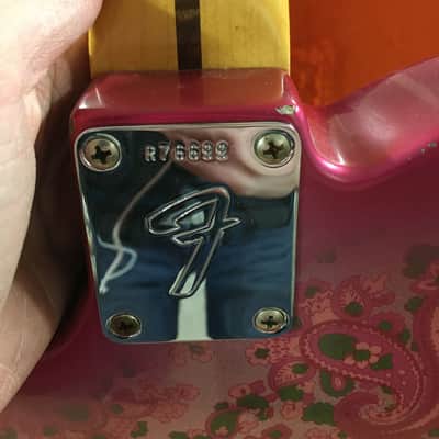 Fender Custom Shop Paisley Telecaster Owned By Two Door Cinema Club image 4