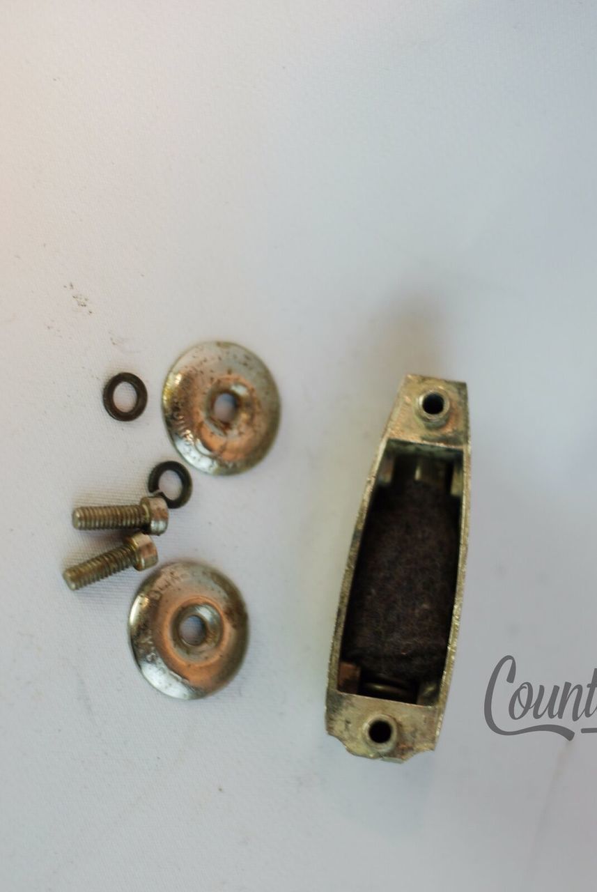 Slingerland Bass Drum Lug Nickel Beavertail Radio King Vintage 40s Large EXC USA — main photograph