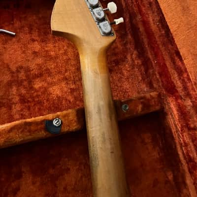 Fender Mustang 1966 - Olympic White Rare A neck 1 1/2” Small Thin Neck image 8