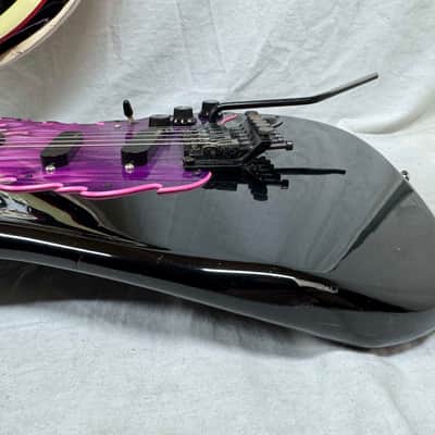 Squier by Fender MIJ Made In Japan Stratocaster Guitar with Floyd Rose + EMGs Upgrades + Case 1985 - 1986 - Black / Maple neck image 19