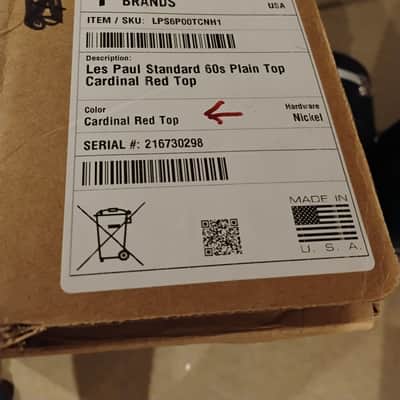 Gibson Les Paul standard 60's 2024 - Cardinal red image 8