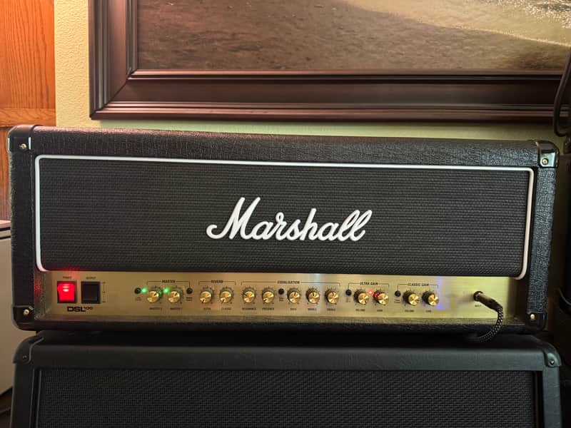 Marshall DSL100HR 2-Channel 100-Watt Guitar Amp Head 2018 - Present - Black image 1