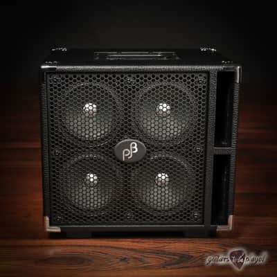 Phil Jones Bass C4 Compact 4x5” 400W 8-ohm Speaker Cabinet w/ Cover - Black image 2
