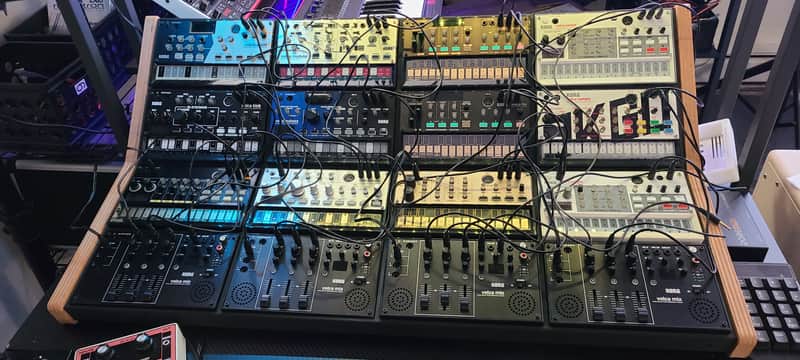 KORG VOLCA ENTIRE COLLECTION 16 total plus custom 4x4 rack! image 1